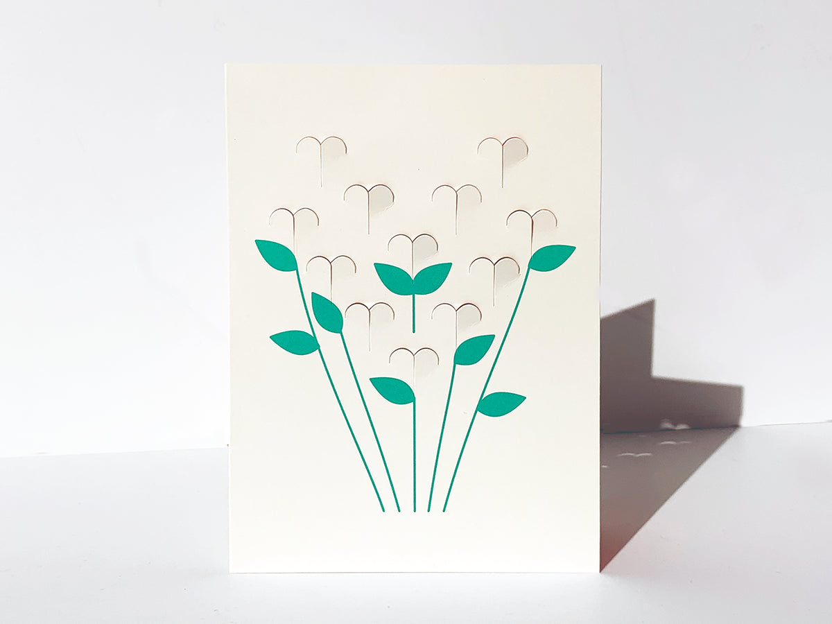 2 x Fold Out Roses Cards