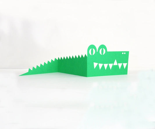 2x Crocodile Cards