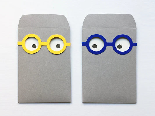 2 x the villa envelope and its round glasses