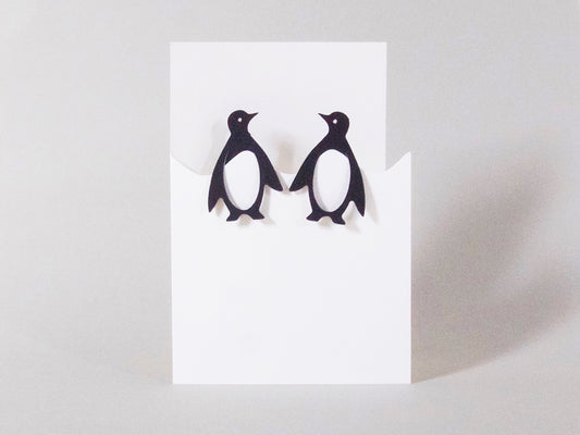 2 x Penguin Pair Bookmarks Card